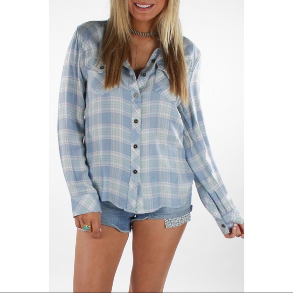 Ash & Ember Avalon Button Flannel Shirt Size L NWT - Picture 4 of 12